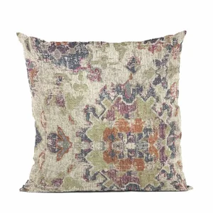 Plutus Brands PBRA2416-1818-DP - Plutus Multi-Color Mayan Damask Throw Pillow - 18"x18"