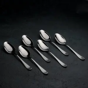 Wilmax WL-999202/6C - 6-Piece Dinner Spoon Set in Gift Box - Stainless Steel