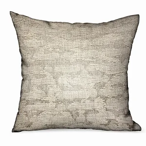 Plutus Brands PBRAO103-2020-DP - Plutus Silvered Rivulet Silver Luxury Throw Pillow