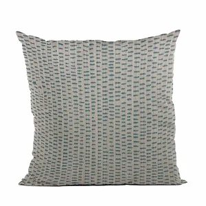 Plutus Brands PBRA2452-1616-DP - Plutus Blue Punctuation Dot Luxury Throw Pillow - 16" x 16"