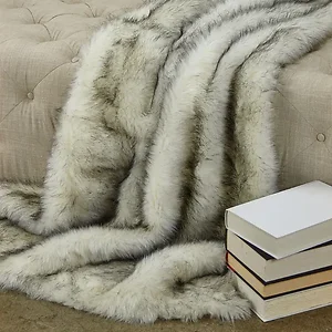 Plutus Brands PBEZ1777-102x116 - Luxurious Plutus Polar Bear Faux Fur Throw Blanket