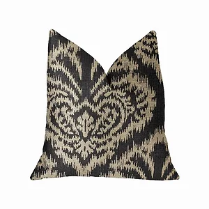 Plutus Brands PBRA2268-2626-DP - Plutus Floral Fantasy Black & Beige Throw Pillow