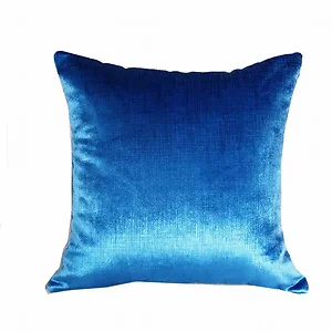Plutus Brands PBRAZ389-2030-DP - Luxury Azure Blue Handmade Pillow - Double Sided 20" x 30"