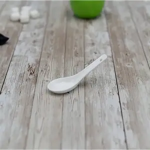 Wilmax WL-996072/A - [Set of 24] Elegant Mini White Porcelain Spoons - 10.5 cm