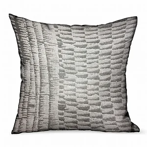 Plutus Brands PBRAO123-2222-DP - Luxury Gray Dobby Throw Pillow for Indoor and Outdoor Use