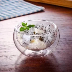 Wilmax WL-888752/A - Thermo Glass Bowl Set of 6 - 120 ML Double Walled