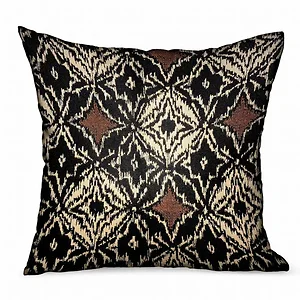 Plutus Brands PBRAO128-2020-DP - Daliah Ice Black Chevron Luxe Outdoor/Indoor Pillow
