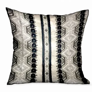 Plutus Brands PBRA2351-1220-DP - Plutus Scandinavian Stripe Black & White Luxury Pillow