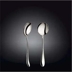 Wilmax WL-999120/A - Set of 24 Stainless Steel Soup Spoons - 7 Inch