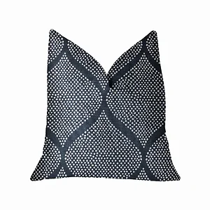 Plutus Brands PBRA2231-2026-DP - Plutus Pitaya Blue and White Geometric Throw Pillow