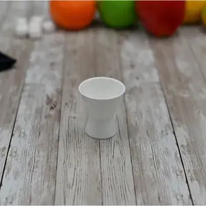Wilmax WL-996004/A - Set of 12 White Porcelain Egg Cups - 1.75 x 2 Inches