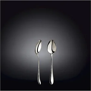 Wilmax WL-999105/6C - Set of 6 Stainless Steel Coffee Spoons - 11.5 cm