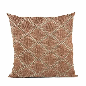Plutus Brands PBRA2408-2026-DP - Plutus Luxury Brown Diamond Throw Pillow with Insert