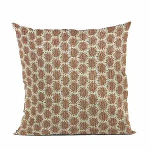 Plutus Brands PBRA2407-2424-DP - Luxury Brown Dot Throw Pillow - 24" x 24"