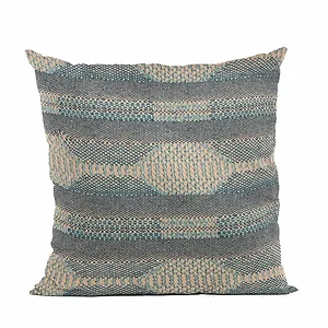 Plutus Brands PBRA2457-2036-DP - Plutus Blue Lake Stripe Luxury Throw Pillow - King Size