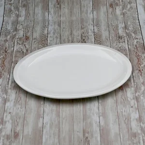 Wilmax WL-992640/A - Elegant Oval Platter Set of 3 - 12" White Porcelain