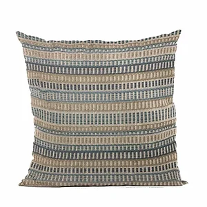 Plutus Brands PBRA2458-2020-DP - Plutus Blue Striped Luxury Throw Pillow 20" x 20"