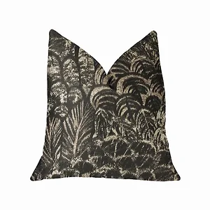 Plutus Brands PBRA2254-2026-DP - Plutus Luxury Black and Beige Throw Pillow - Double Sided