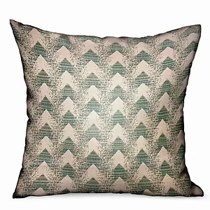 Plutus Brands PBDUO108-2020-DP - Chevron Luxury Outdoor/Indoor Throw Pillow - Sea Green