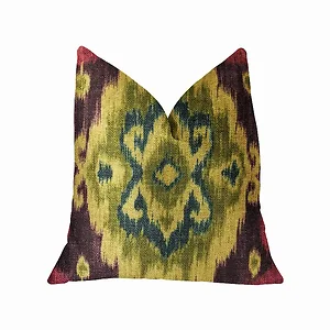 Plutus Brands PBRA2284-2020-DP - Plutus Multicolor Ikat Luxury Throw Pillow