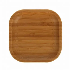 Wilmax WL-771017/A - Set of 12 Eco-Friendly Bamboo Plates 4x4 (10 cm x 10 cm)
