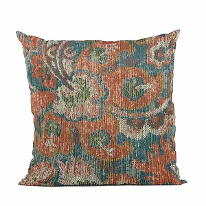 Plutus Brands PBRA2418-2626-DP - Luxury Multi-Color Damask Throw Pillow - 26" x 26"