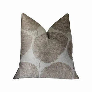 Plutus Brands PBRA2287-2424-DP - Gray Floral Luxury Throw Pillow - Plutus Designs