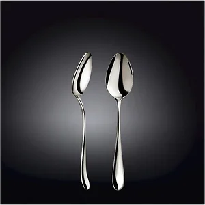 Wilmax WL-999108/A - Set of 24 High Polish Stainless Steel Dessert Spoons - 19 cm