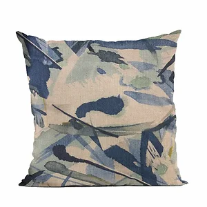 Plutus Brands PBRA2455-2030-DP - Plutus Blue Graphic Print Luxury Throw Pillow 20" x 30"