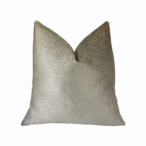 Plutus Brands PBRA2320-2030-DP - Plutus Gold Divinity Luxury Throw Pillow - Gold & Beige