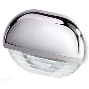 Hella Marine 958126001 - White LED Easy Fit Step Lamp w/Chrome Cap