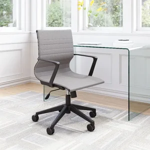Zuo Modern Contemporary Inc 102008 - Stacy Mid-Century Gray Office Chair with Rolling Base