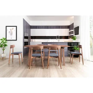 Zuo Modern Contemporary Inc 101013 - Walnut & Gray Retro-Modern Dining Chair Set of 2