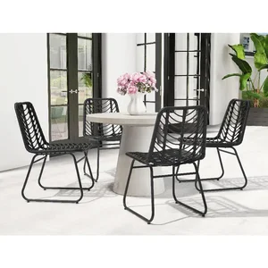 Zuo Modern Contemporary Inc 703944 - Zuo Black Outdoor Dining Chair Set of 2