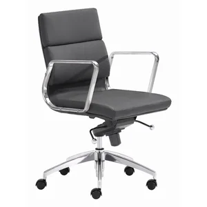 Zuo Modern Contemporary Inc 205895 - Sleek Engineer Low Back Office Chair - Black Finish