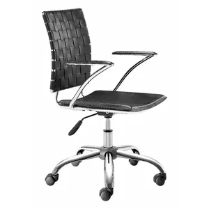 Zuo Modern Contemporary Inc 205030 - Modern Criss Cross Office Chair in Black with Adjustable Height