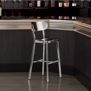 Zuo Modern Contemporary Inc 100303 - Stylish Winter Bar Chair in Polished Stainless Steel