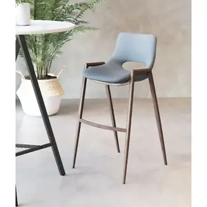 Zuo Modern Contemporary Inc 101698 - Gray Mid Century Modern Desi Bar Chair Set of 2