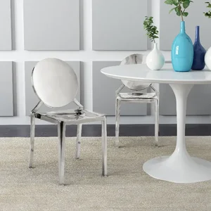 Zuo Modern Contemporary Inc 100550 - Eclipse Dining Chair Set - Modern Stainless Steel Design