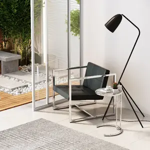Zuo Modern Contemporary Inc 500073 - Carbon Black Occasional Chair with Chrome Frame