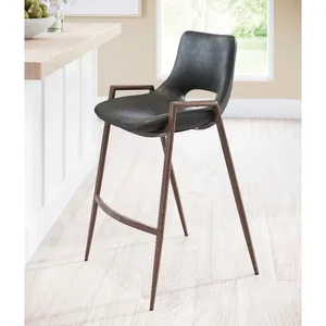 Zuo Modern Contemporary Inc 101691 - Mid-Century Modern Black Counter Chair (Set of 2)