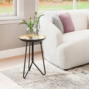Zuo Modern Contemporary Inc 101496 - Modern Gold & Black Accent Table with Tray Top