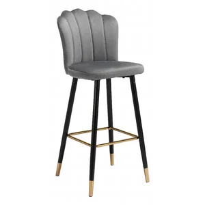Zuo Modern Contemporary Inc 109227 - Zinclair Gray Bar Chair with Steel Legs