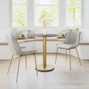 Zuo Modern Contemporary Inc 101571 - Contemporary Brown & Gold Bistro Table for Any Space