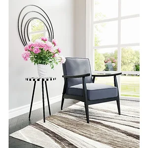 Zuo Modern Contemporary Inc 101684 - Modern Rocky Velvet Armchair in Gray