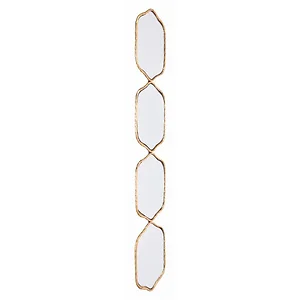 Zuo Modern Contemporary Inc A10769 - Gold Geometric Hexagonal Accent Mirror