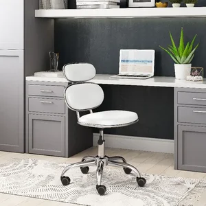 Zuo Modern Contemporary Inc 101940 - Modern Iris White Office Chair with Chrome Accents