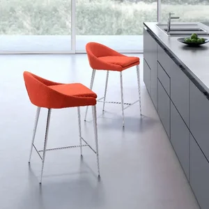 Zuo Modern Contemporary Inc 300333 - Mid-Century Modern Reykjavik Counter Chair - Tangerine