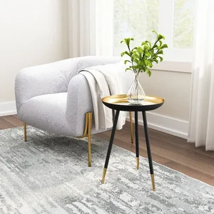 Zuo Modern Contemporary Inc 101497 - Modern Gold & Black Everly Accent Table