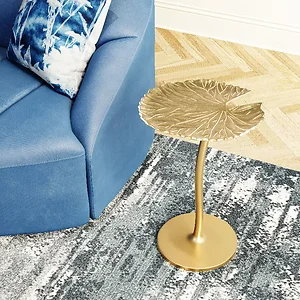 Zuo Modern Contemporary Inc 101490 - Elegant Gold Floral Side Table